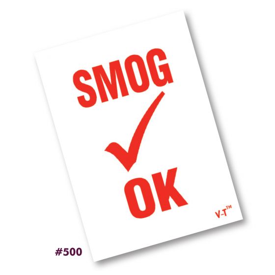 Smog Inspection Stickers (#500)