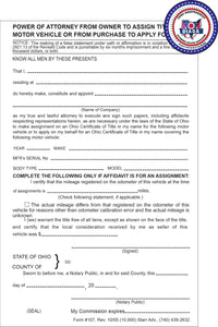Power of Attorney Forms  (#107)