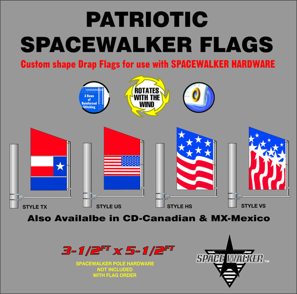 Patriotic Spacewalker Flags
